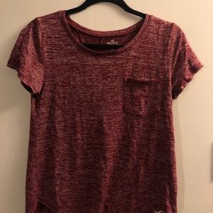 Heathered burgundy t shirt